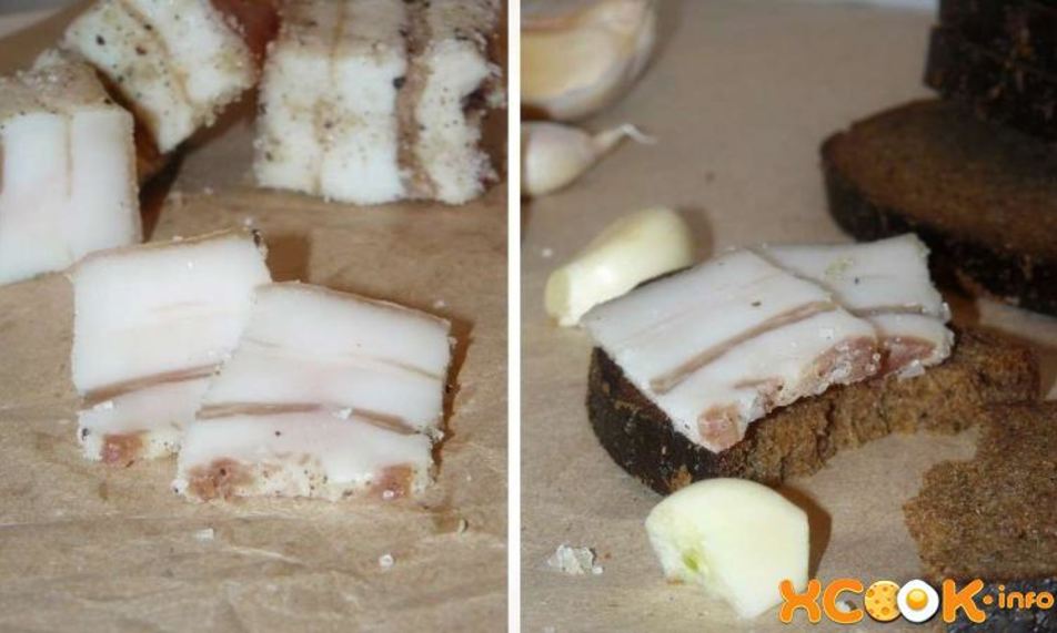 Рецепт сало с чесноком