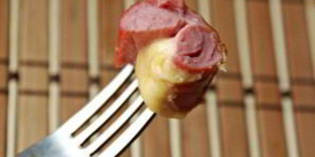 сосиски, запеченные с сыром