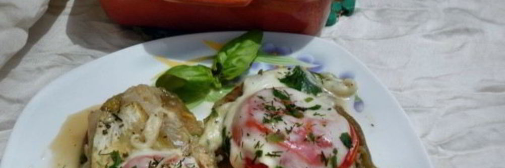 Союз рыбы с баклажанами