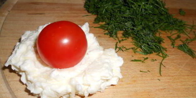 сырная закуска с помидорами