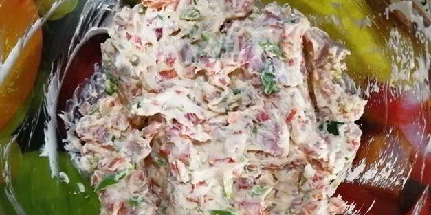 сырные корзиночки с салатом из тунца