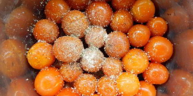 закуска из маринованных помидорок черри