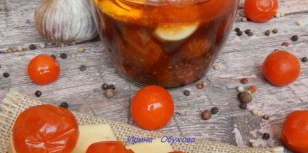 закуска из маринованных помидорок черри