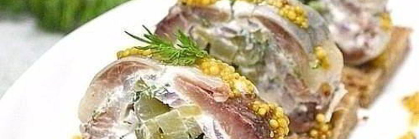 Закуска из сельди со сливочным сыром