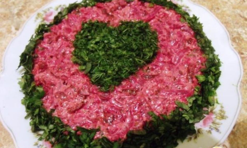 Рецепт закуска из свеклы с майонезом