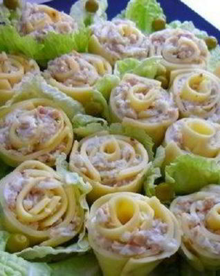 Закуска из сыра Розы для милых дам