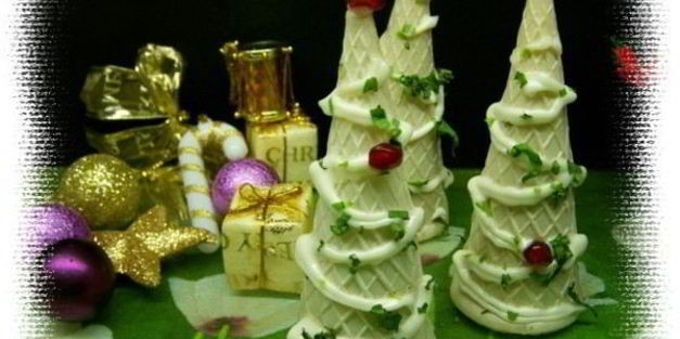 закуска новогодние елочки