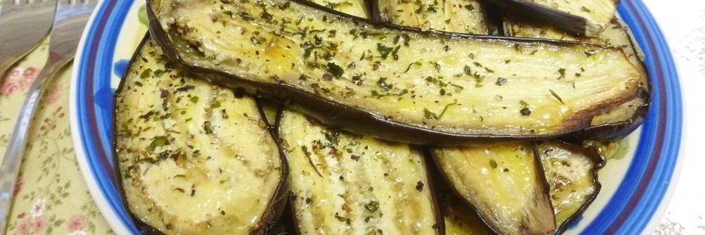 Закусочные запеченные баклажаны