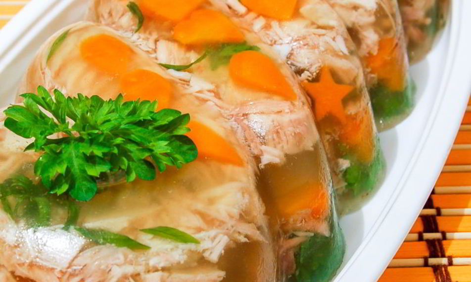 Рецепт заливное из курицы