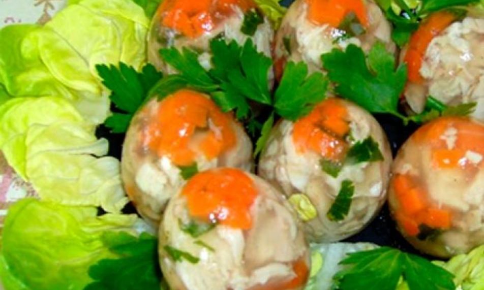 Рецепт заливные яйца