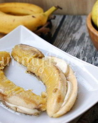 Жареные бананы с сыром